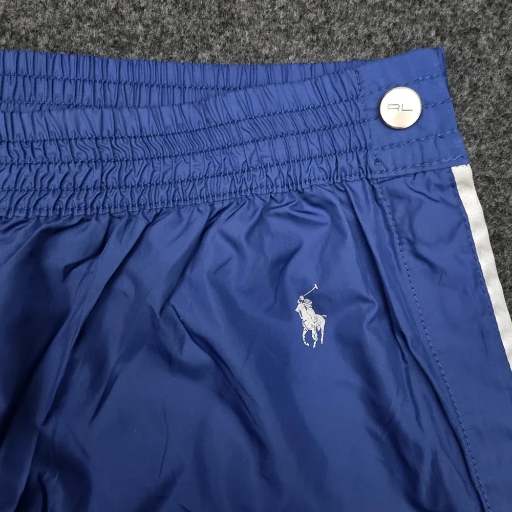Polo Ralph Lauren Mens XL Blue Tear Away Track Sweat Pants Windbreaker‎ Logo NEW